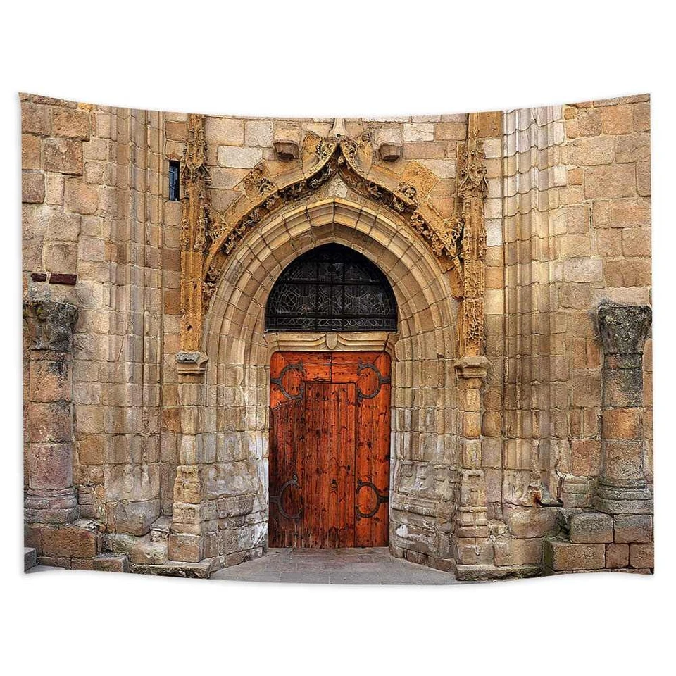 Mittelalterliche Burg Poster XXL Wandteppich Wandbehang Wandtapete Hintergrund - Bild 3 von 4