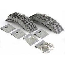 200-Pcs 2" x 2" Grey Hanging Earring Cards, Jewelry Display Earring Rack Stan...