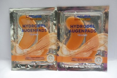 LACURA Skin 2 Paar Hydrogel Augenpads Vitamin C, Fresh-Glow-Effekt- 4 Augenpads