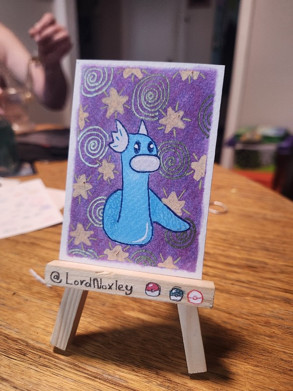 ACEO pokemon Original Artwork 2.5in x 3.5in "Dratini" 1 of 1