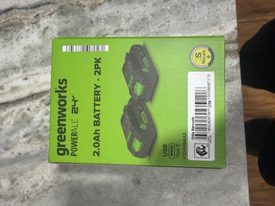 #ad Greenworks Powerall 24V 2.0Ah Li Ion Battery 2 Pack K2D4NNA Brand New $75.00