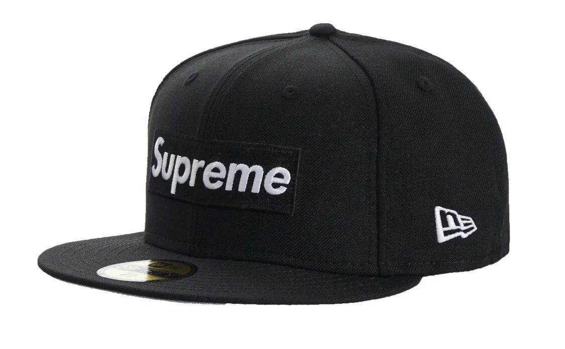 Logo boîte Supreme World Famous 1994 nouvelle ère noire 7 1/4 flambant neuf