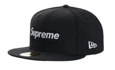 Supreme World Famous 1994 Box Logo New Era Black 7 1/4 Brand New