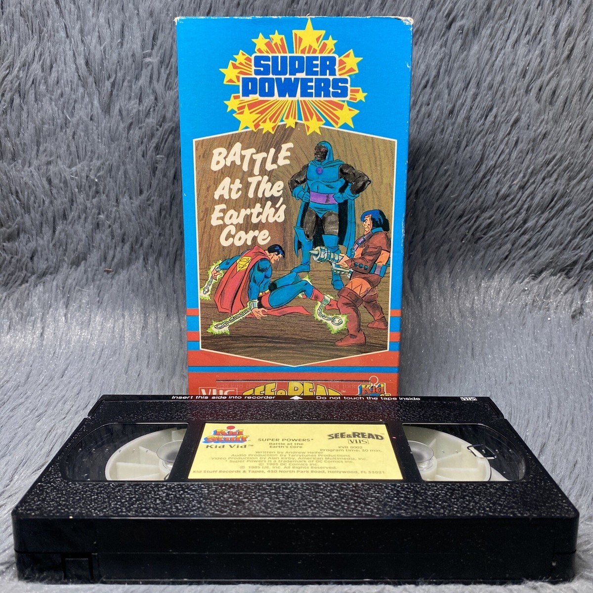 Super Powers See & Read VHS 1985 Battle at the Earth's Core