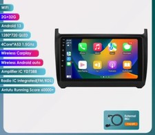 Radio 2 Din Android Pour Volkswagen Polo Wi-Fi GPS Bluetooth Carplay 2/32 Q-Led