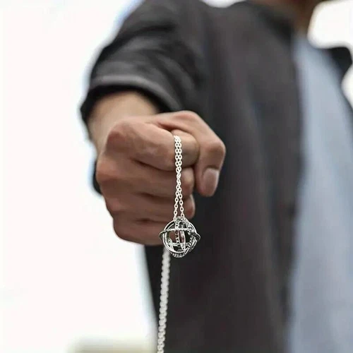 Swivel Astronomical Ball Ring Deformation Rotation Pendant Exquisite Retro Charm - Picture 2 of 5