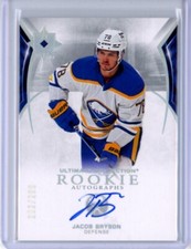 2021-22 Ultimate Collection #129 Jacob Bryson RC AUTO /299 - Buffalo Sabres