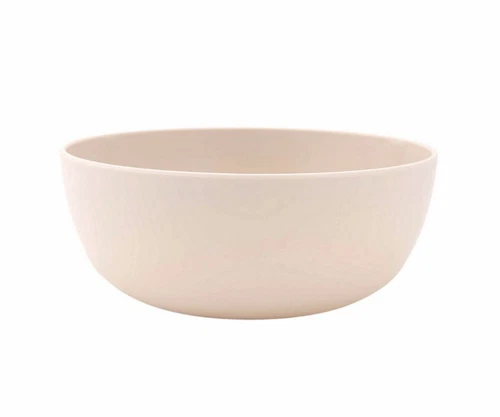 Set of 4 | MAINSTAYS Plastic Cereal Salad Bowls, Round, BEIGE 38 oz