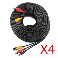 4x 150ft Home Security Camera Wire Bnc Rca Dvr Cord Cctv Video Power Cable 4x 150ft Home Security Camera Wire Bnc Rca Dvr Cord Cctv Video Power Cable