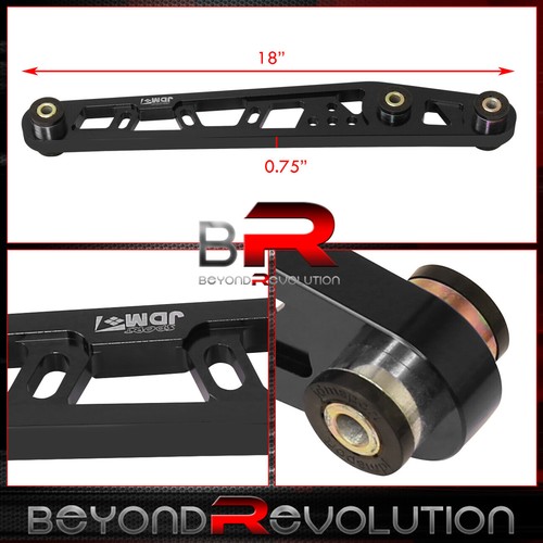 For 1996-2000 Civic EK EM EJ Rear Lower Suspension Control Arms LCA Brace Black - Picture 2 of 3