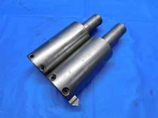 2pc 2" O.D. BORING MILLING HEAD 6.5" OAL 1/2" SLOT TOOL BIT HOLDER 1" SHANK .5
