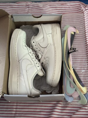 Mens Size Nike Air Force Low All Star Swoosh Pack Sail Pastel 