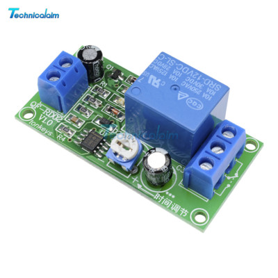 DC12V 0-60 Second Delay Time Turn off Switch NE555 Adjustable Timer Relay Module