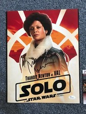 Star Wars Solo Thandie Newton Autographed Signed 11x14 Photo JSA COA