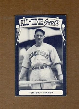 CHICK HAFEY, Reds ~ TCMA All-Time Greats TYPE 2 strip card (NOT postcard) B