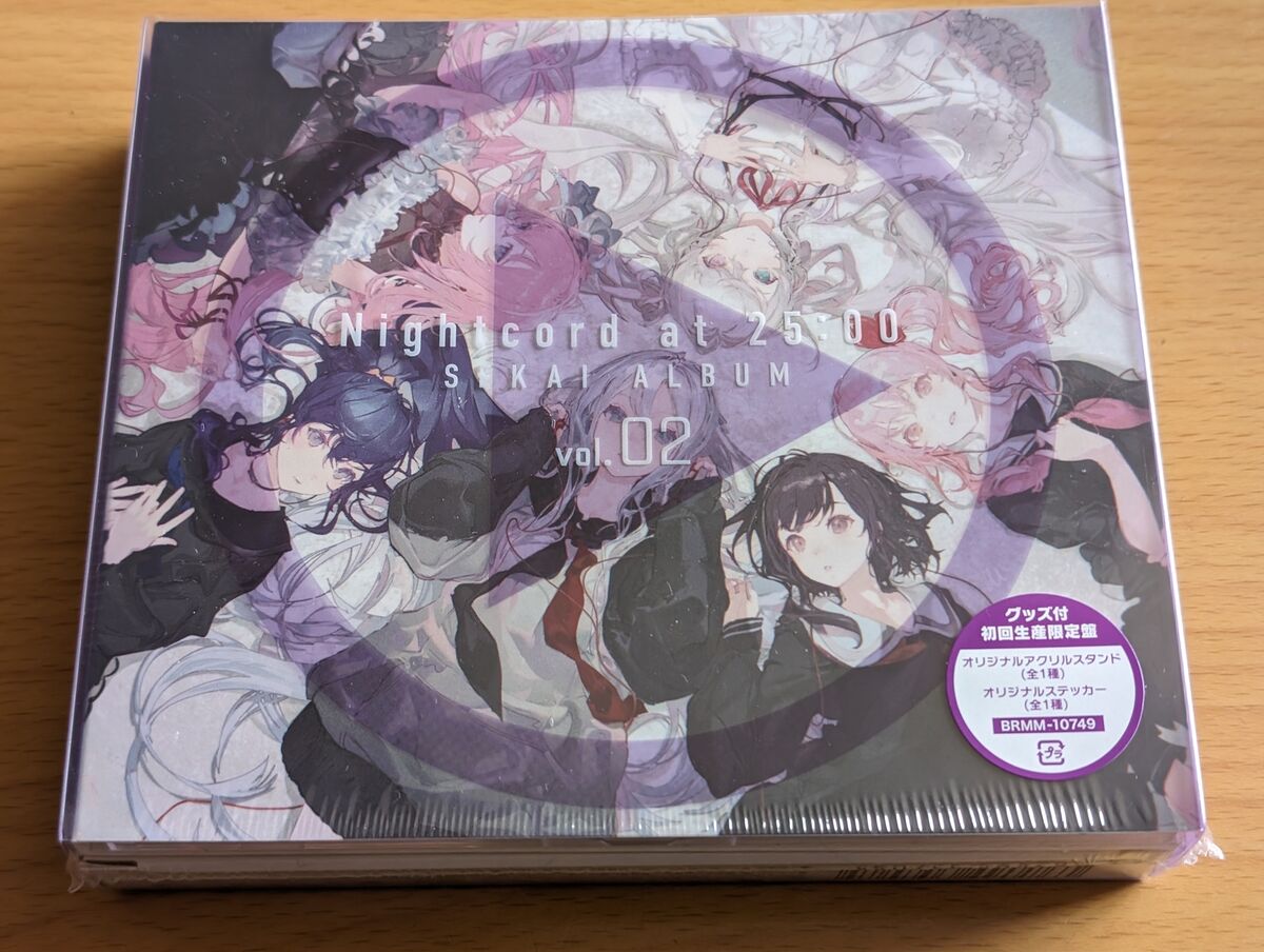 Nightcord at 25:00 SEKAI ALBUM Vol.2 First Limited Edition Nightcord at 25:00 SEKAI ALBUM Vol.2 First Limited Edition