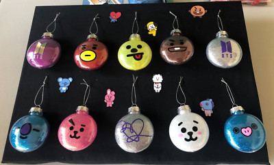 handmade BT21 BTS Logo christmas ornaments