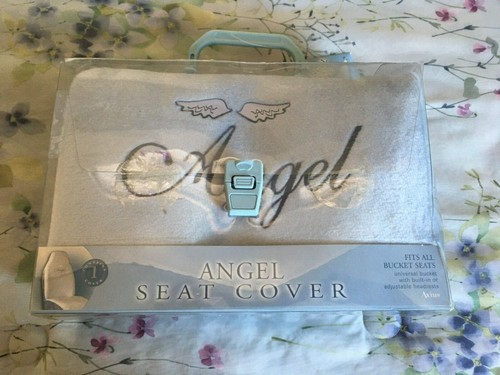 NIB Axius Seat Bucket Seat Cover blue with Angel embroidery set of two - Foto 2 di 3