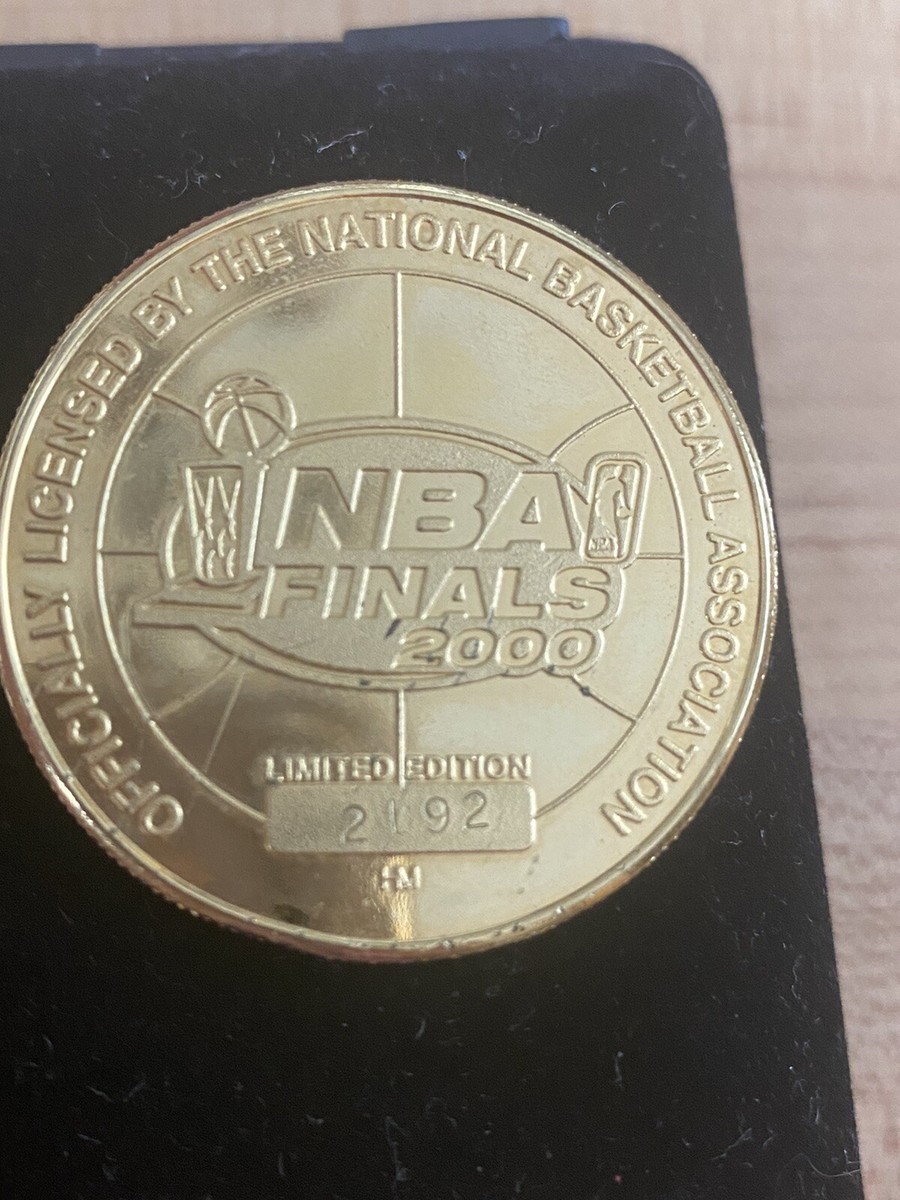 2000 NBA finals Pacers Lakers limited edition commerative coin