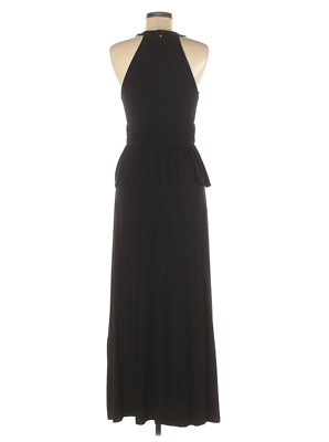 black peplum bridesmaid dress Taylor Women's One Shoulder Peplum Dress - Ebony main image 0