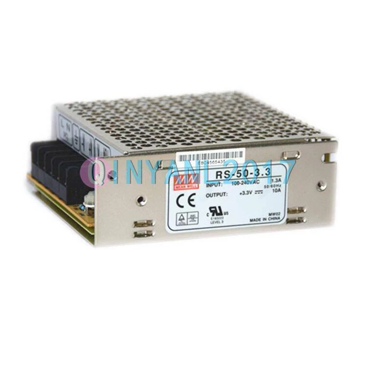 ONE NEW Mean Well Power Supply RS-50-3.3 3.3V 10Amp 33W AC to DC Single Output - Image 3 of 4