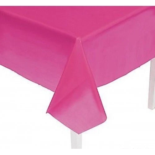 Pink tablecloth