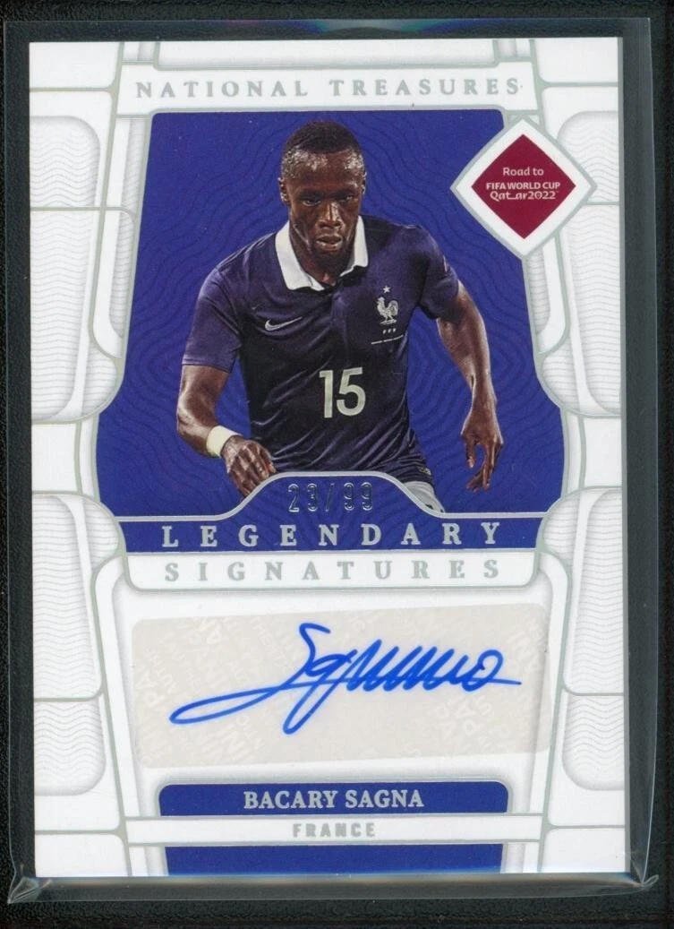 2022 BACARY SAGNA 23/99 AUTO PANINI NATIONAL TREASURES FIFA ROAD TO WORLD  CUP | eBay