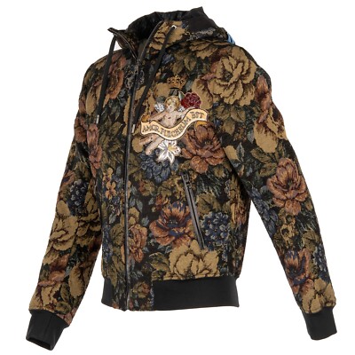 DOLCE & GABBANA Jacquard Jacket Paradiso Angel Embroidery DOLCE & GABBANA Jacquard Jacket Paradiso Angel Embroidery
