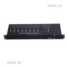 8-Channel DMX512 Signal Amplifier 30W LED DMX Splitter for Stage Light Control