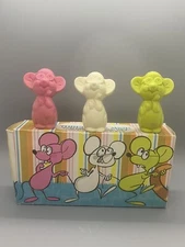 Three Nice Mice Children's Soap Set - In Original Packaging Vintage By Avon