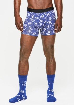 Ann Summers Größe Medium Let's Get Kinky Boxershorts & 2 x Socken Paket Neu & Etikett 6-11