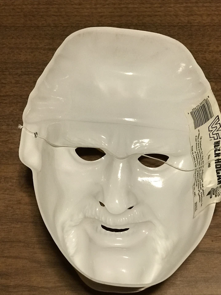 Vintage Hulk Hogan Wrestler Vinyl Adult Halloween Mask Collectors Item Rare 1991 - Image 2 of 3