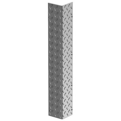Zoro Select 19F848 Corner Guard, Flame Retardant, Silver, 3''W X 48''H