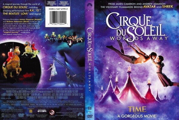 Cirque du Soleil: Worlds Away (DVD, 2013) w/ Case, Cover Art