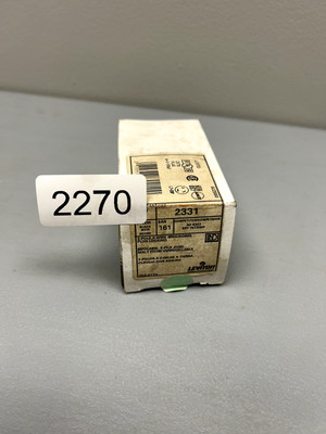 Leviton 2331 2-Pole 3-Wire Grounding Plug Locking