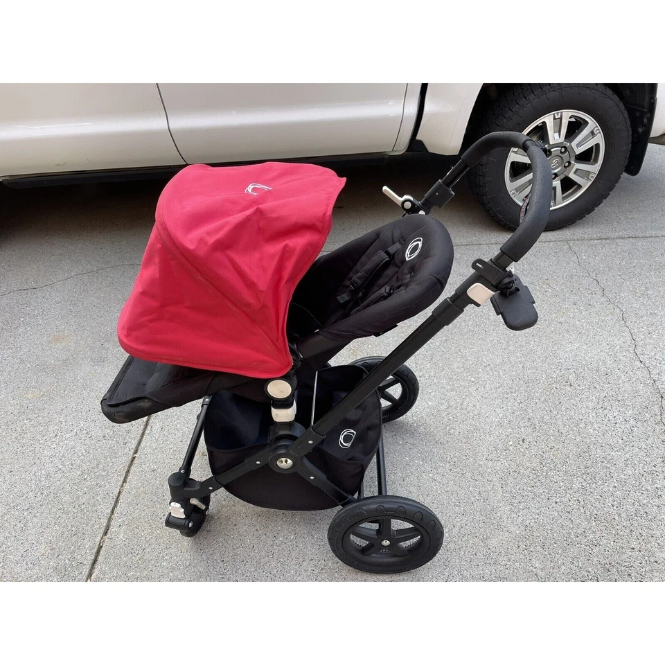 Bugaboo Cameleon 3 Stroller Set - Black & Red w/ Accessories - Excellent! - Image 3 of 4