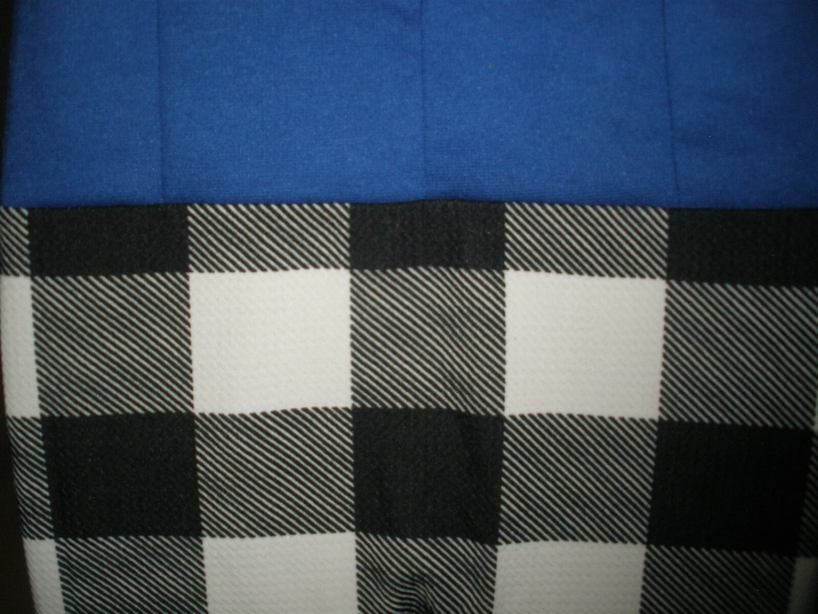 VETEMENTS #1219 Misses L Liva Girl abito a quadri blu brillante nero un pezzo nuovo con etichette