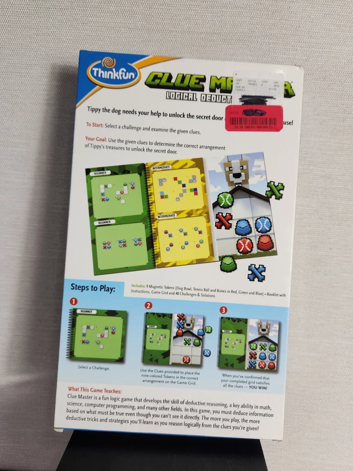 New Thinkfun Clue Master Logical Deduction Game Reasoning 40 Challenges - Image 2 of 4
