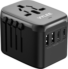 Universal International Power Travel Plug Adapter, 5 in 1 European Travel Plu...