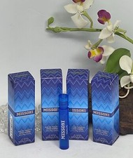 4x Missoni Wave EDT Eau De Toilette Spray Vial for Men - .03 fl oz - New in Box