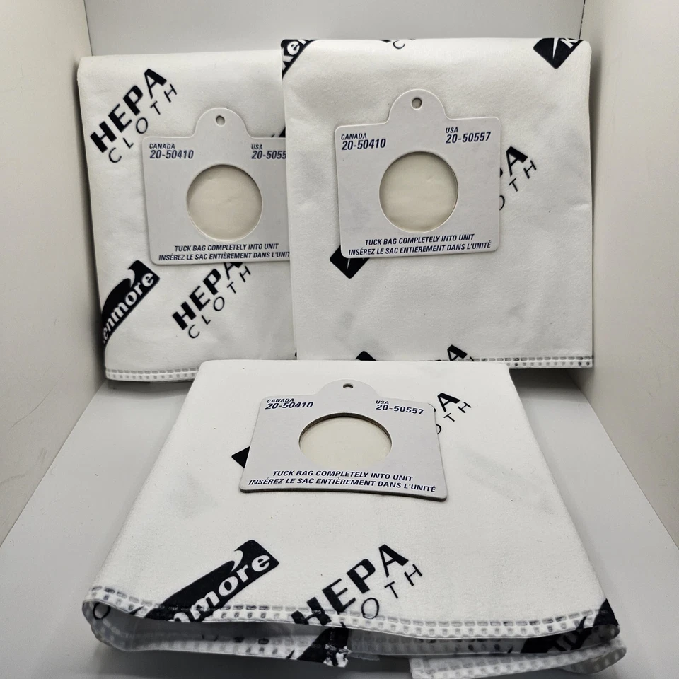 Ultra Care Kenmore Q Bolsas de Vacío Bolsas de Vacío HEPA Tela Filtración Lote de 3 CIB Foto 4 de 4
