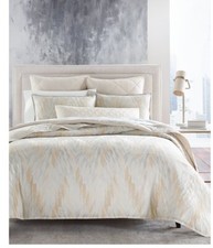 New Hotel Collection Textured Chevron King Duvet Cover Shams 3pc 500