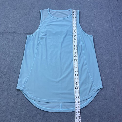 Lululemon Sculpt Tanktop Größe 8 blau Chill leichtes Netz Schlüsselloch W1CS9S LESEN - Bild 7 von 12