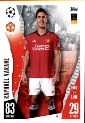 Champions League 2023/24 Trading Card 48 - Raphael Varane