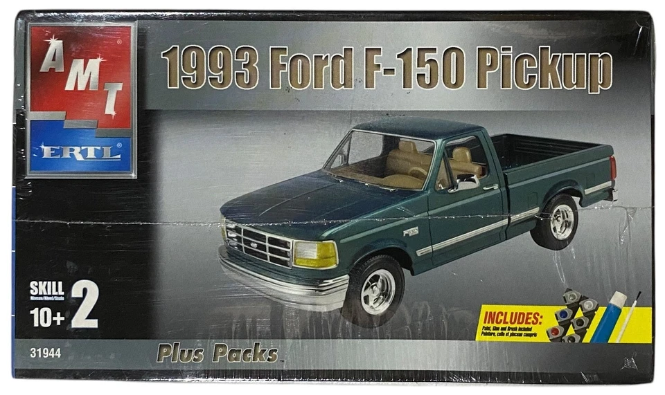 AMT/Ert 1992 Ford F-150 Flareside Truck Vintage 2003 1:25 Model Kit NEW SEALED - Image 3 of 4