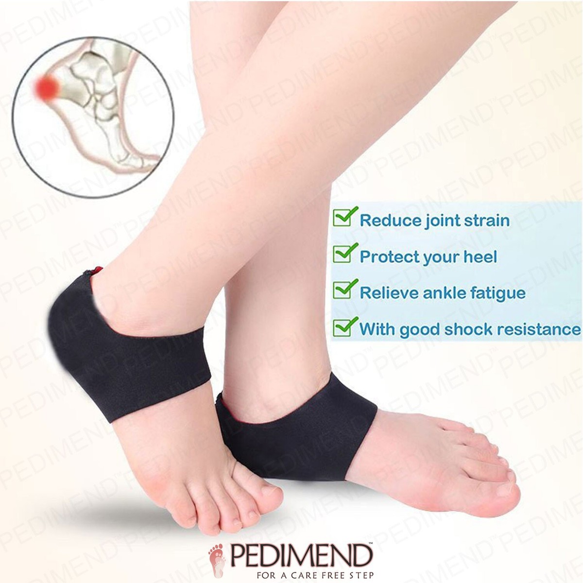 Plantar Fasciitis Neoprene Heels Pedimend™ 2x Neoprene Heel