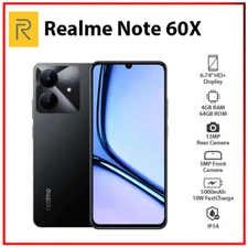 (New) Realme Note 60X 4GB+64GB BLACK Global Ver. Dual SIM Android Cell Phone