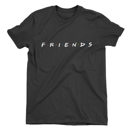 Friends Original Logo Children's Unisex Black T-Shirt 7-8 Years / Black