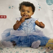 Cinderella Disney Baby Princess Dress Costume 12-18 Months Blue New