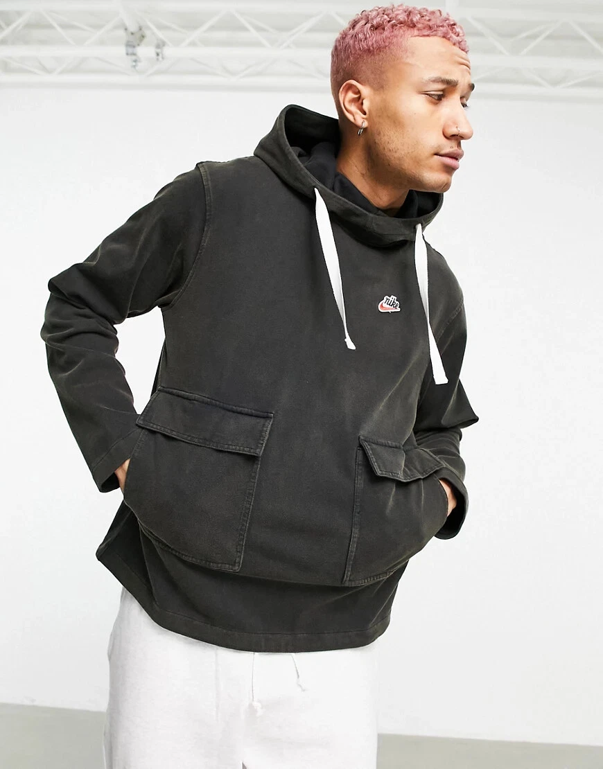 Nike Size S M L 120 Sportswear Heritage Essentials Knit 100 Cotton Hoodie